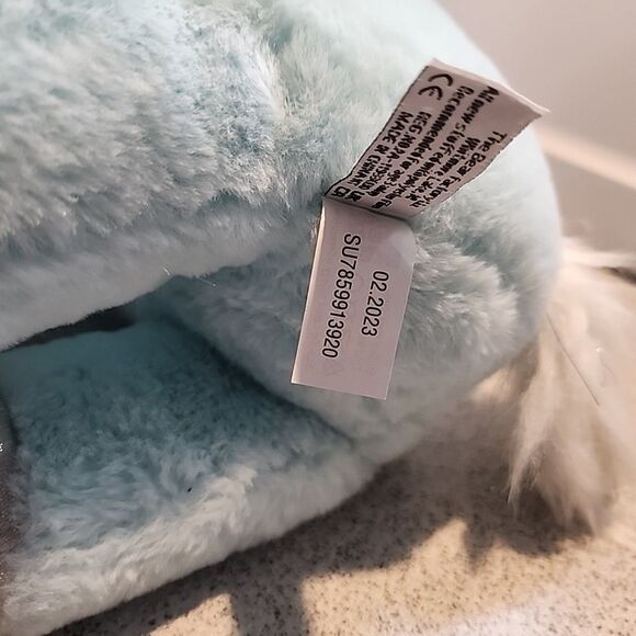 The Bear Factory Winged Unicorn-Blue & Sparkly Silver w/Mane And Horn - Picture 3 of 7